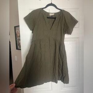 Universal Thread Khaki Mini Dress Natural Fiber